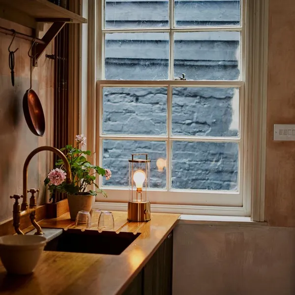 The Muse Portable Lamp Solid Brass