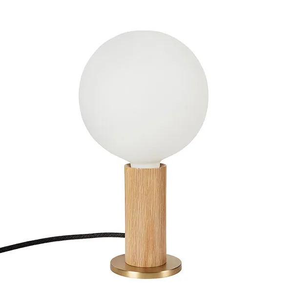 Knuckle Tafellamp Eiken M. Sphere IV Bulb