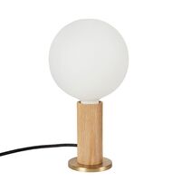 Knuckle Tafellamp Eiken M. Sphere IV Bulb