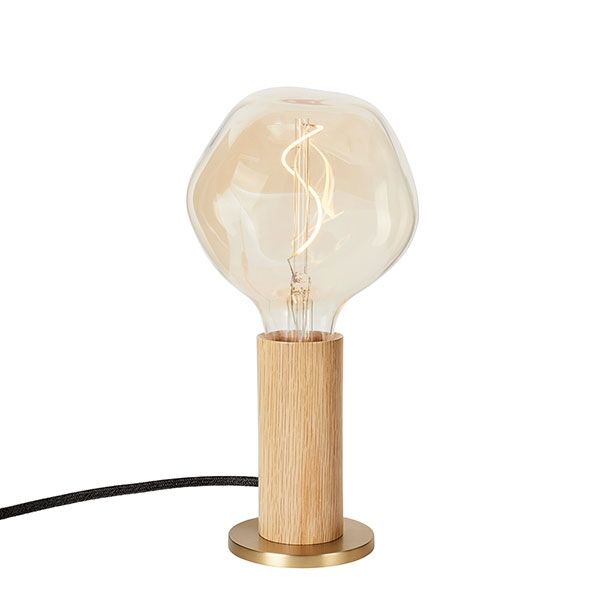 Lampe à Poser Knuckle Chêne M. Ampoule Voronoi-I