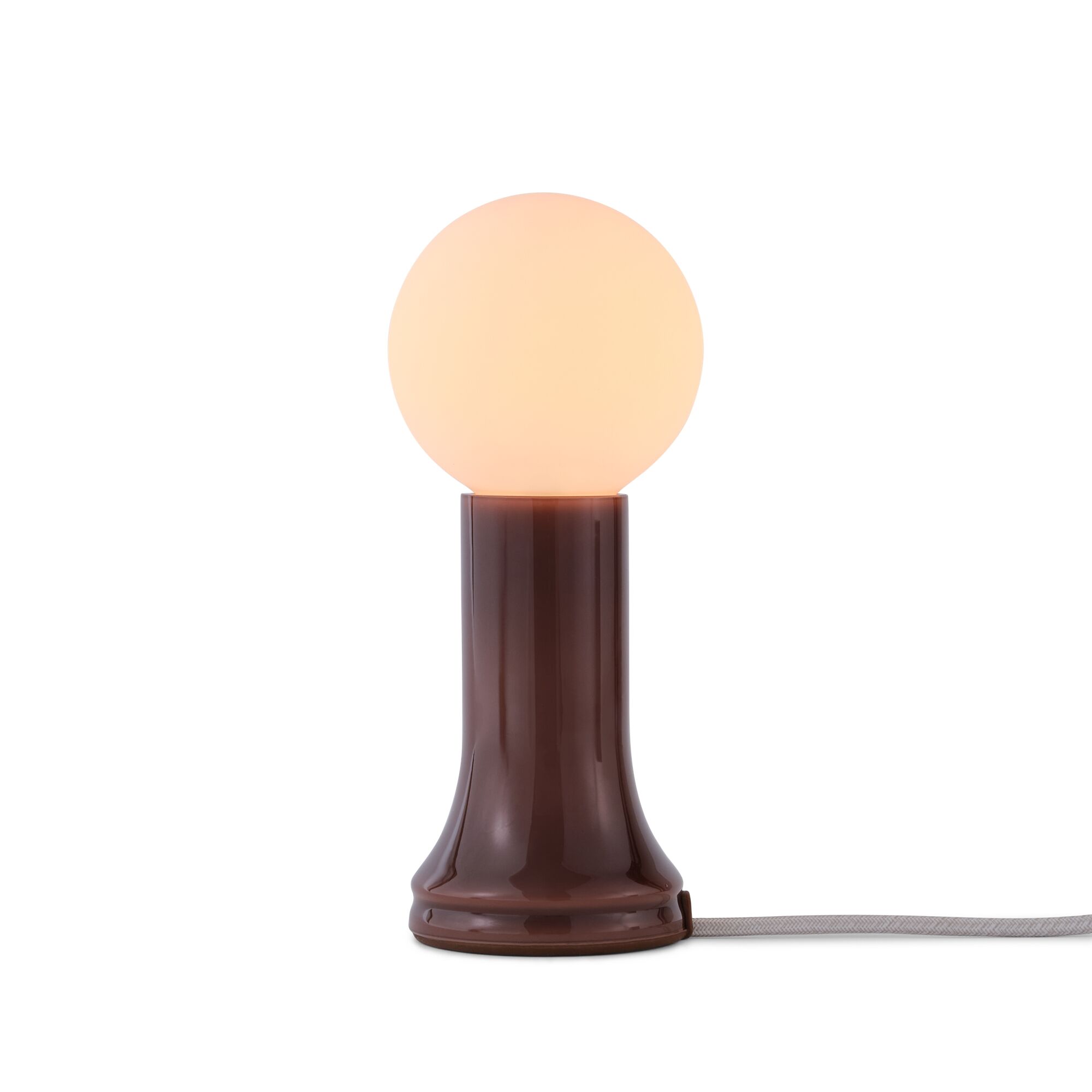 Shore Bordslampa Flaska Brun