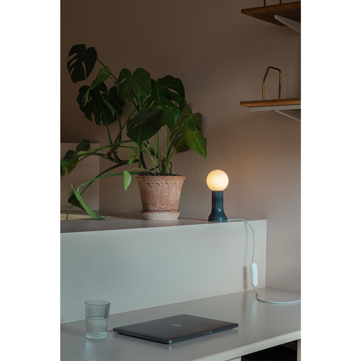 Shore Table Lamp Smoke Grey