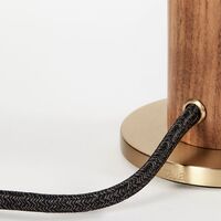 Knuckle Tischlampe Walnuss