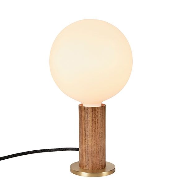 Knuckle Bordslampa Walnut M. Sphere IV Bulb