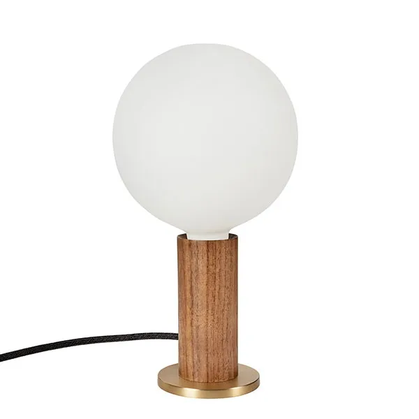 Knuckle Table Lamp Walnut M. Sphere IV Bulb