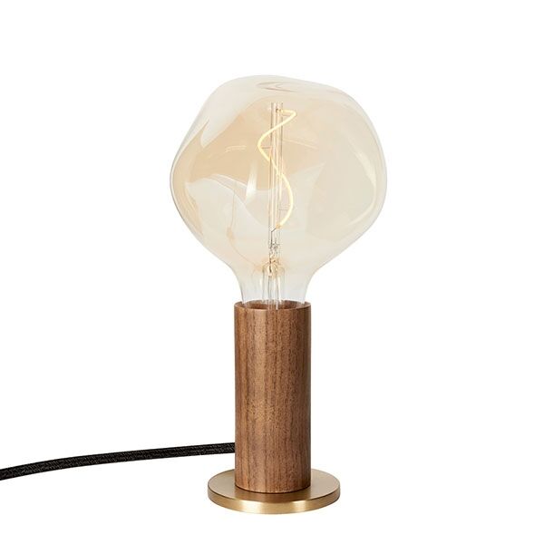 Knuckle Bordslampa Walnut M. Voronoi-I Bulb