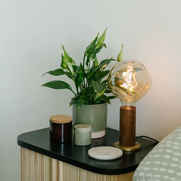 Knuckle Table Lamp Walnut M. Voronoi-I Bulb
