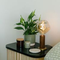 Knuckle Table Lamp Walnut M. Voronoi-I Bulb