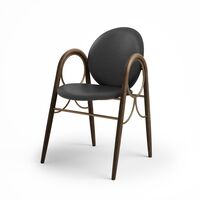 Sort læder / Messing