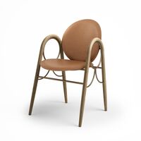 Brun læder / Messing