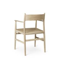 Heritage Dining Chair With Armrests and Solid Oak Back