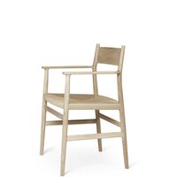 Heritage Dining Chair With Armrests and Solid Oak Back
