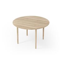 Heritage Eettafel Ø120 Eiken Wit Geolied