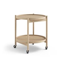 Bølling Tabletttisch Ø50 Eiche mit Furnierplatten