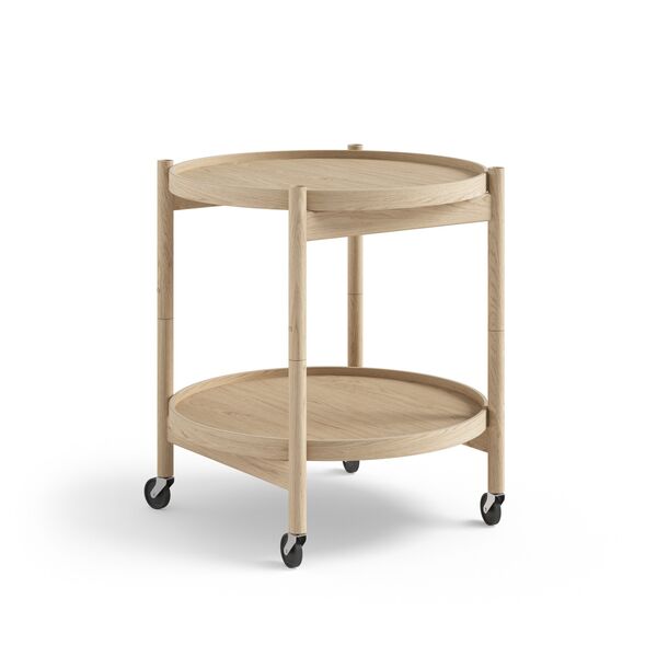 Bølling Tray Table Ø50 Oak with Veneer Plates
