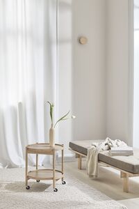 Bølling Tabletttisch Ø50 Eiche mit Furnierplatten