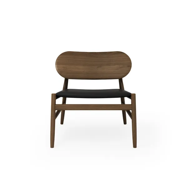 Ferdinand Armchair Smoked Oak/ Black Leather