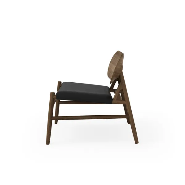 Ferdinand Armchair Smoked Oak/ Black Leather