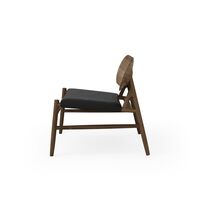 Ferdinand Armchair Smoked Oak/ Black Leather