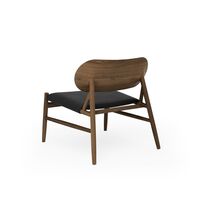 Ferdinand Armchair Smoked Oak/ Black Leather