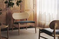 Ferdinand Armchair Smoked Oak/ Black Leather