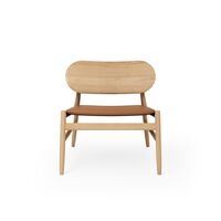 Ferdinand Armchair Oak/Brandy Leather