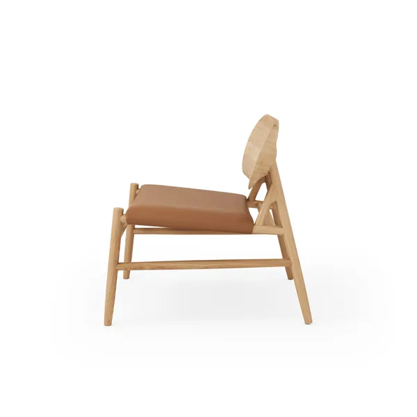 Ferdinand Armchair Oak/Brandy Leather