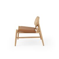 Ferdinand Armchair Oak/Brandy Leather