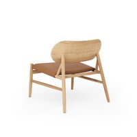 Ferdinand Armchair Oak/Brandy Leather