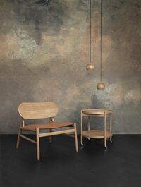 Ferdinand Armchair Oak/Brandy Leather
