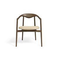 Jari Spisebordsstol Røget Egetræ/Cream 0019