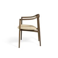 Jari Spisebordsstol Røget Egetræ/Cream 0019