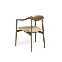 Jari Spisebordsstol Røget Egetræ/Cream 0019