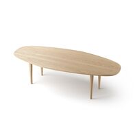 Jari Sofabord Ellipse 130x58 cm Egetræ