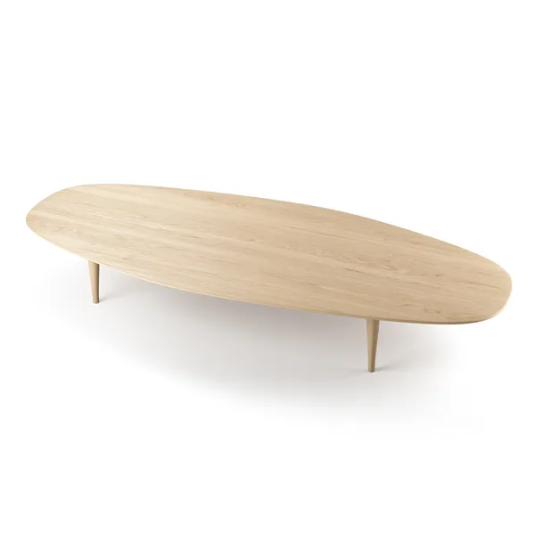Jari Sofabord Ellipse 180x80 cm Egetræ