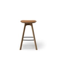 Pauline Bar Stool H65 Smoked Oak/Brandy Leather