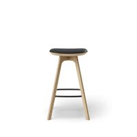 Pauline Bar Stool H65 Oak/ Black Leather