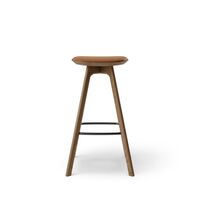 Pauline Barstol H75 Røget Egetræ/Brandy Læder