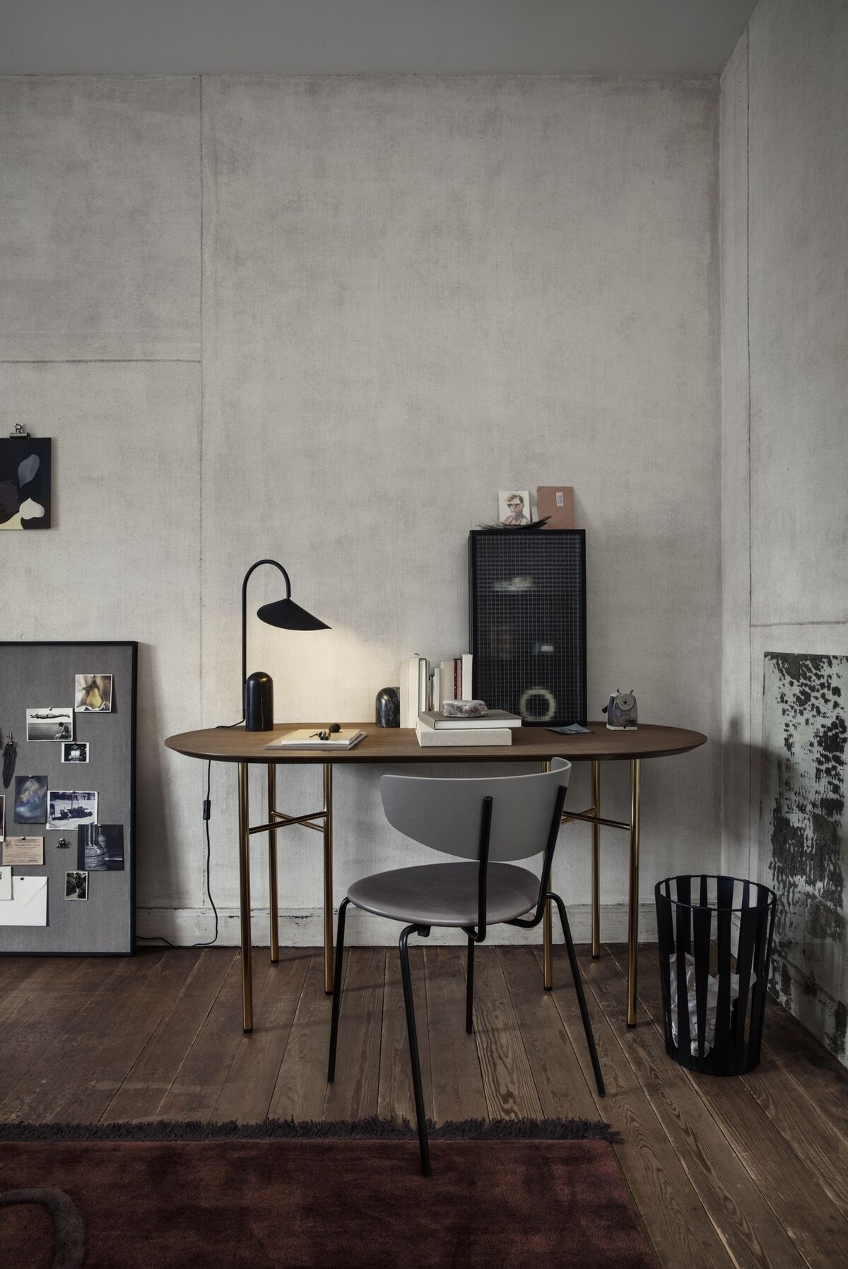 Herman Dining Chair Black/ Red Brown