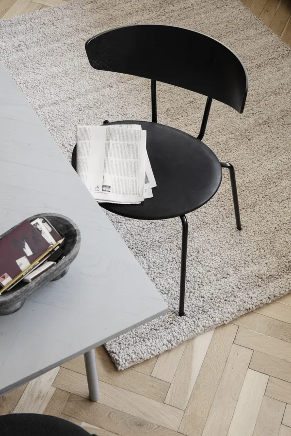 Herman Spisebordsstol Sort/Rød Brun