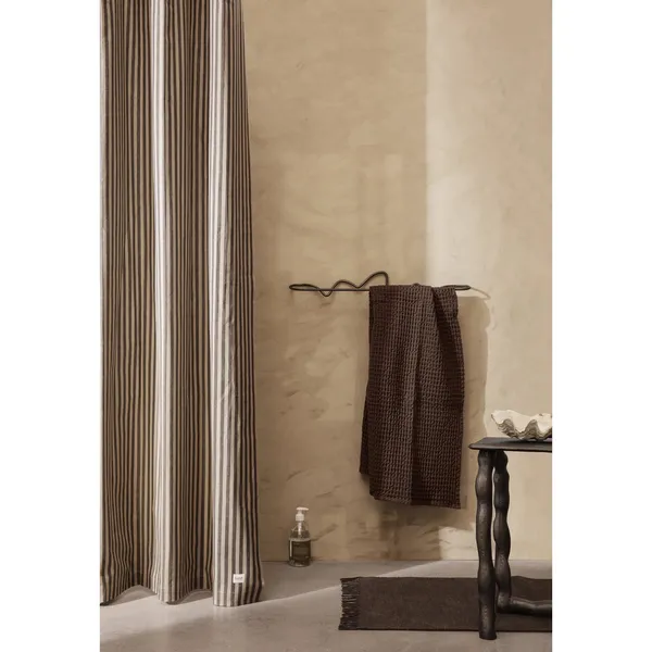 Chambray Shower Curtain Grid