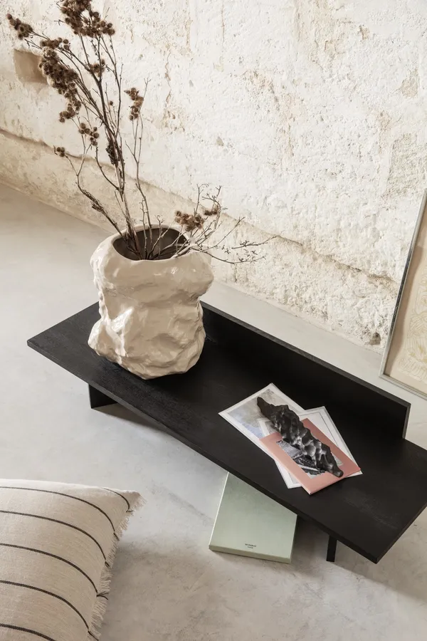 Oblique Bench Black Oiled Oak