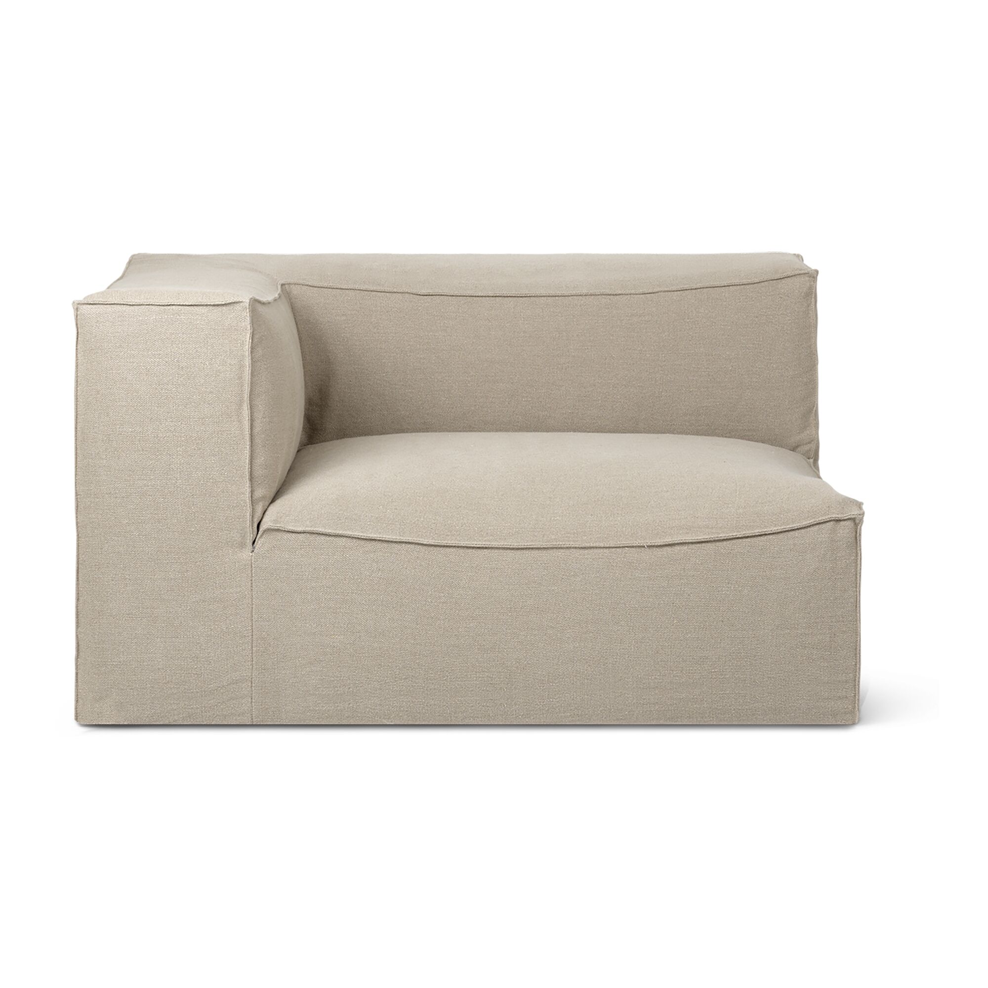Catena Sofa Armrest L L400 Rich Linen Natural