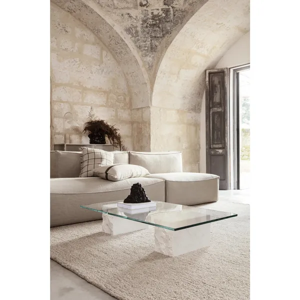 Catena Sofa Armrest L S400 Cotton Linen Natural