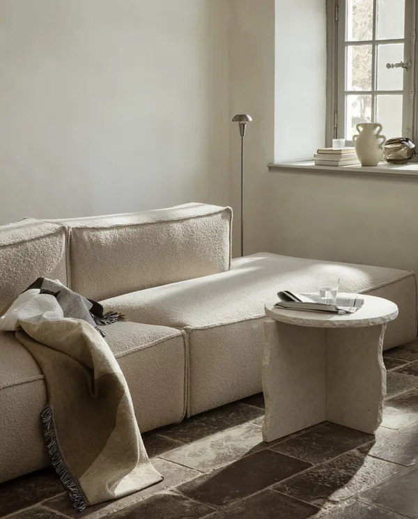 Catena Sofa Armrest L S400 Cotton Linen Natural