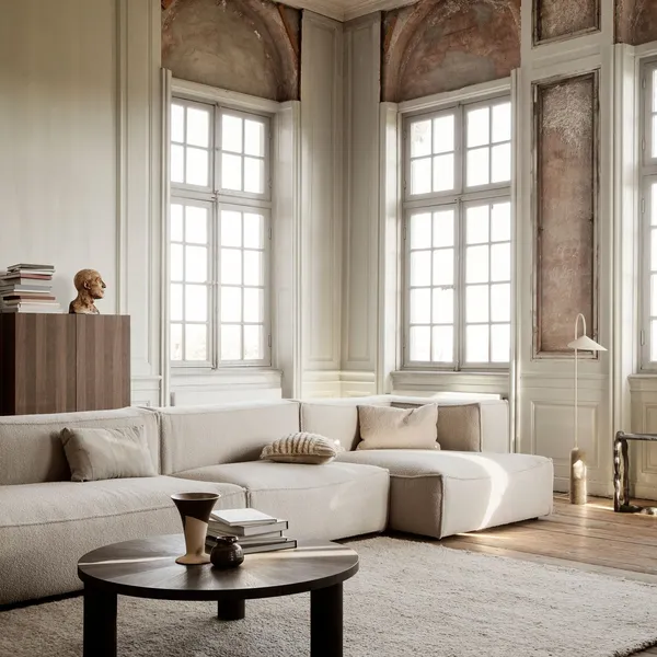Catena Sofa Armrest L S400 Cotton Linen Natural