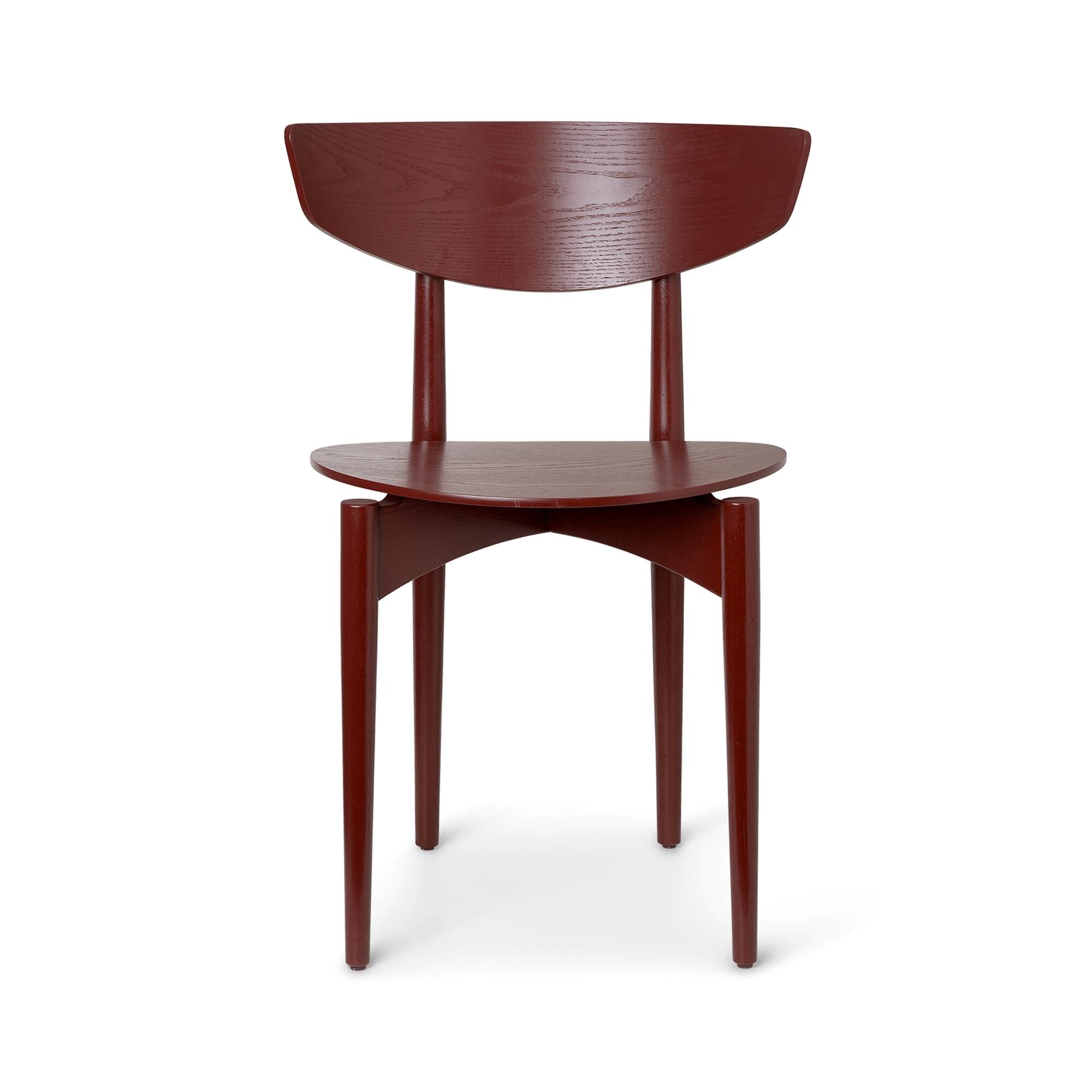 Herman Chaise de Table à Manger Frêne/Marron Rouge