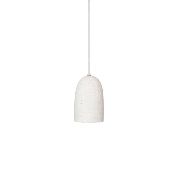 Speckle Pendel Lille Råhvid
