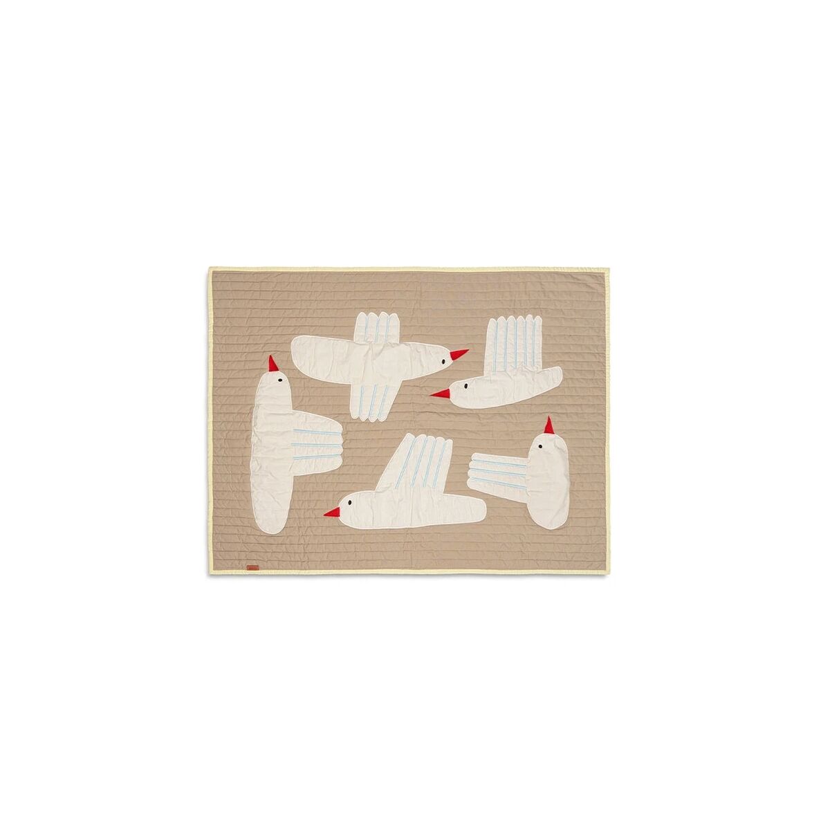 Bird Quilted Rug Zand