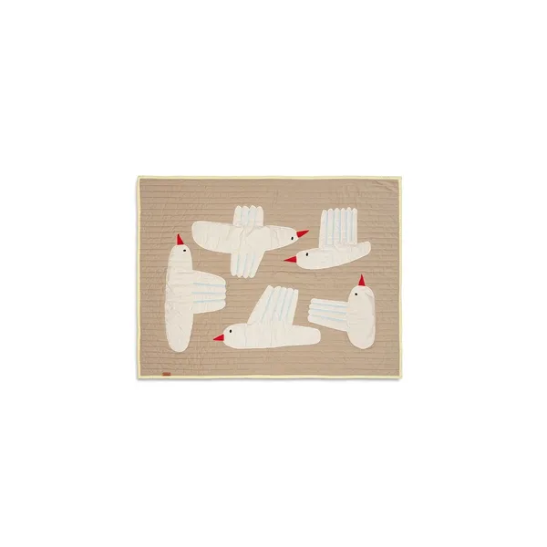 Bird Quilted Rug Sand